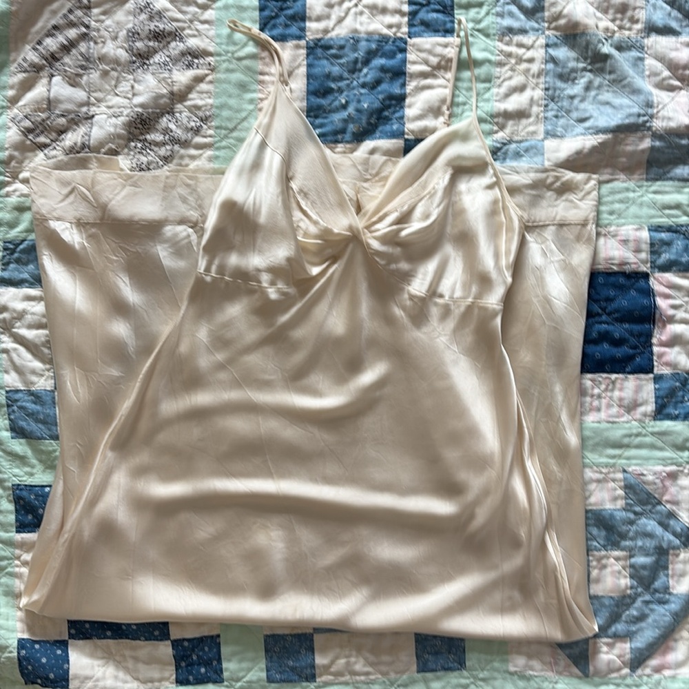 100% pure silk slip dress